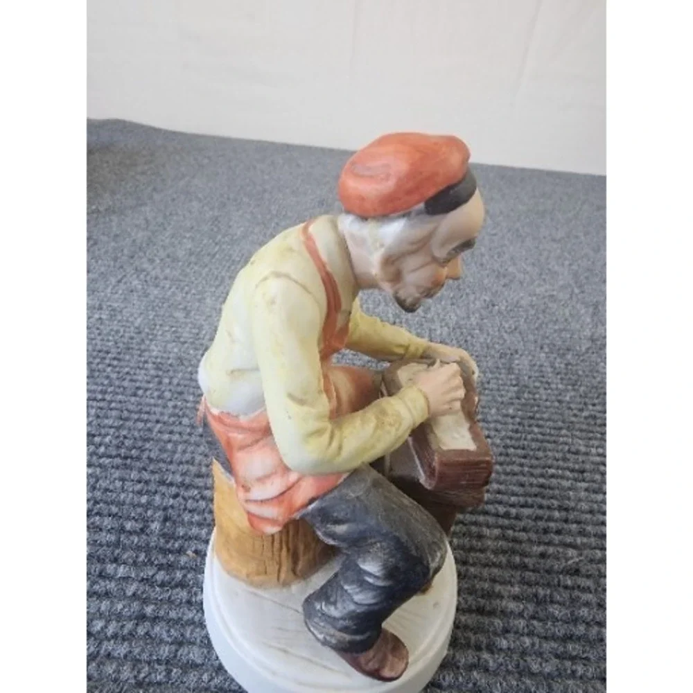 Vintage Watchmaker Watch Horologist Porcelain Charming Hand Painted Figurine
